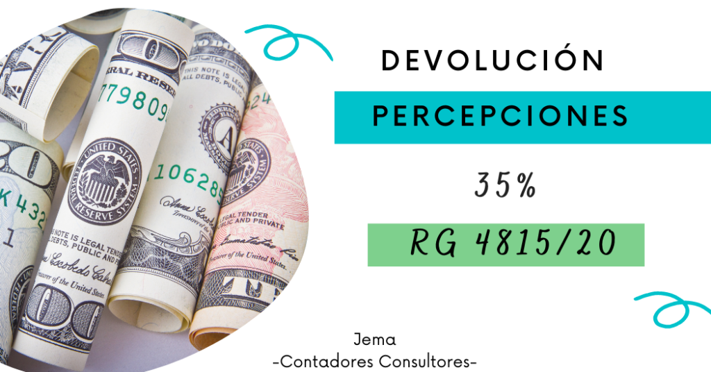 Devolución de percepciones